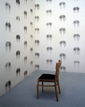 Inked Chair ( black), Bottom Wallpaper