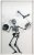 Juggling Skeleton Lenticular (black on white)